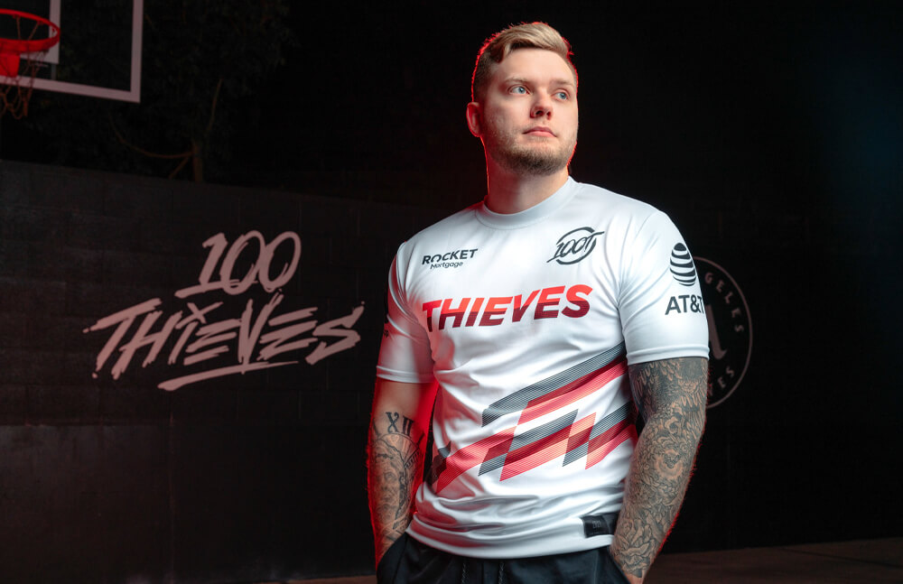 nitr0 - 100 Thieves 2021 Cardinal jersey © 100 Thieves shop