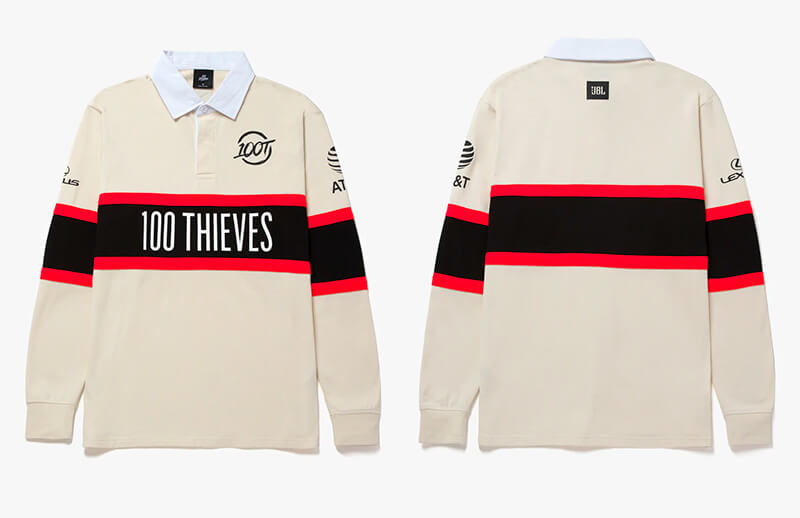100T 2022 Worlds Championship Jersey Back and Front © 100 Thieves shop