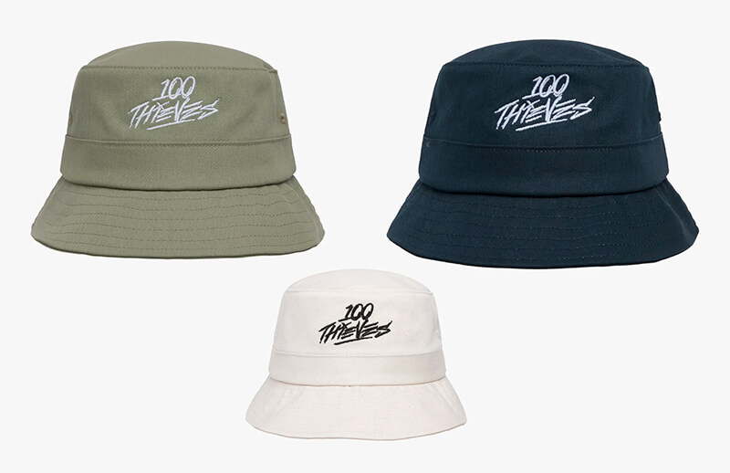 100 Thieves 5 Year Anniversary Colors Bucket Hats © 100T shop