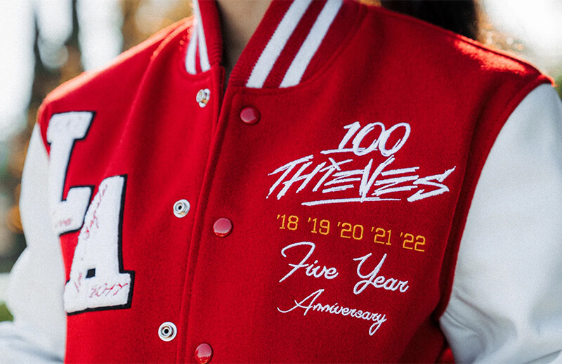 100 Thieves 5 Year Anniversary Jacket © 100T shop