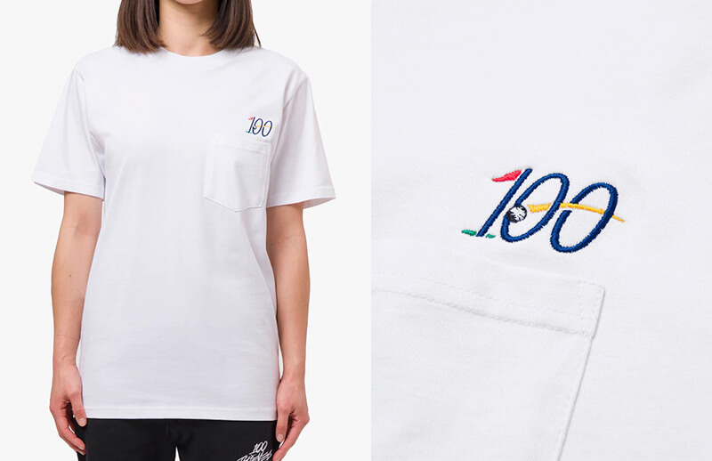 100 Thieves Country Club white pocket T-shirt © 100 Thieves shop