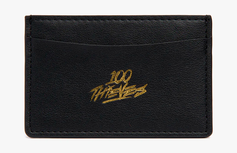 100T Fall-Winter 2022 Black Card Holder © 100 Thieves shop