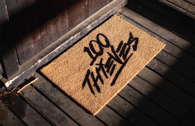 100T Fall-Winter 2022 Doormat Rug © 100 Thieves shop