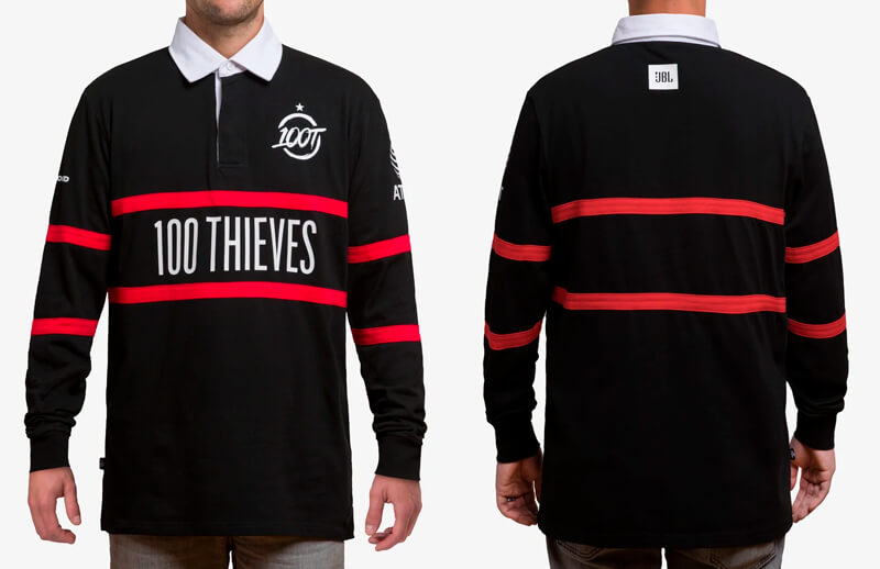 100T 2022 primary Jersey Front and Back © 100 Thieves store