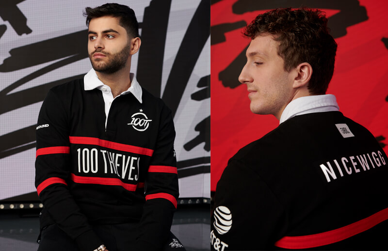 100T 2022 primary Jersey NiceWigg and Yassuo © 100 Thieves store