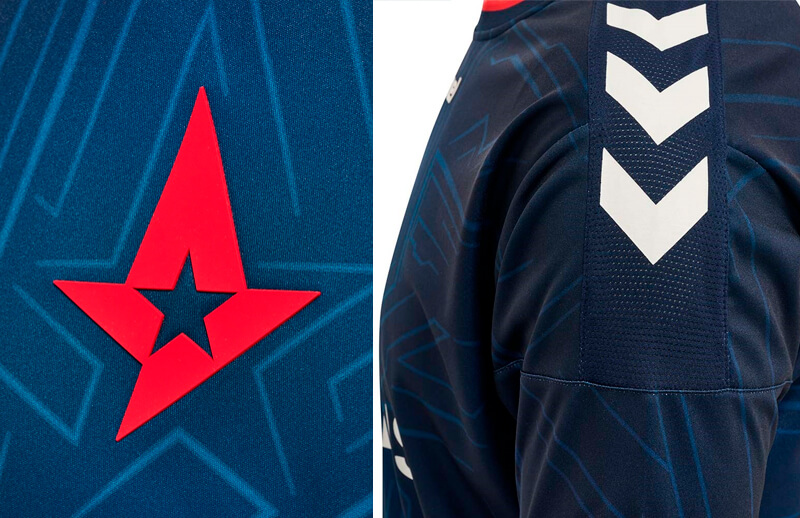 Astralis 2021-2022 official Jersey details © Astralis shop