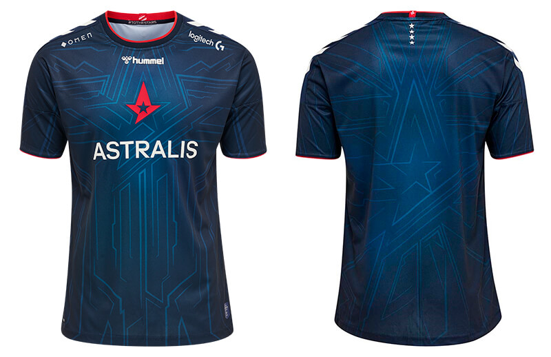 Astralis 2021-2022 official Jersey front and back © Astralis shop