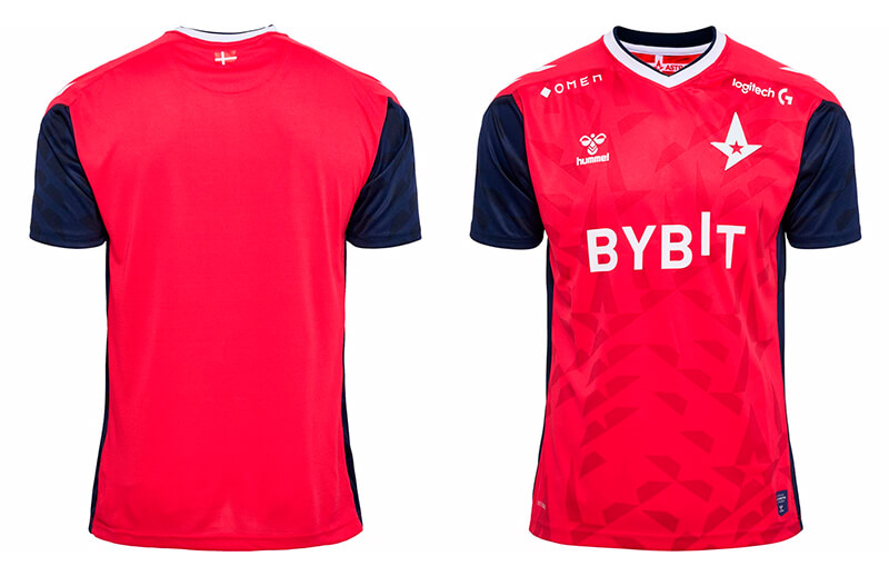 Astralis 2023 CSGO Player Jersey Back and Front © Astralis shop