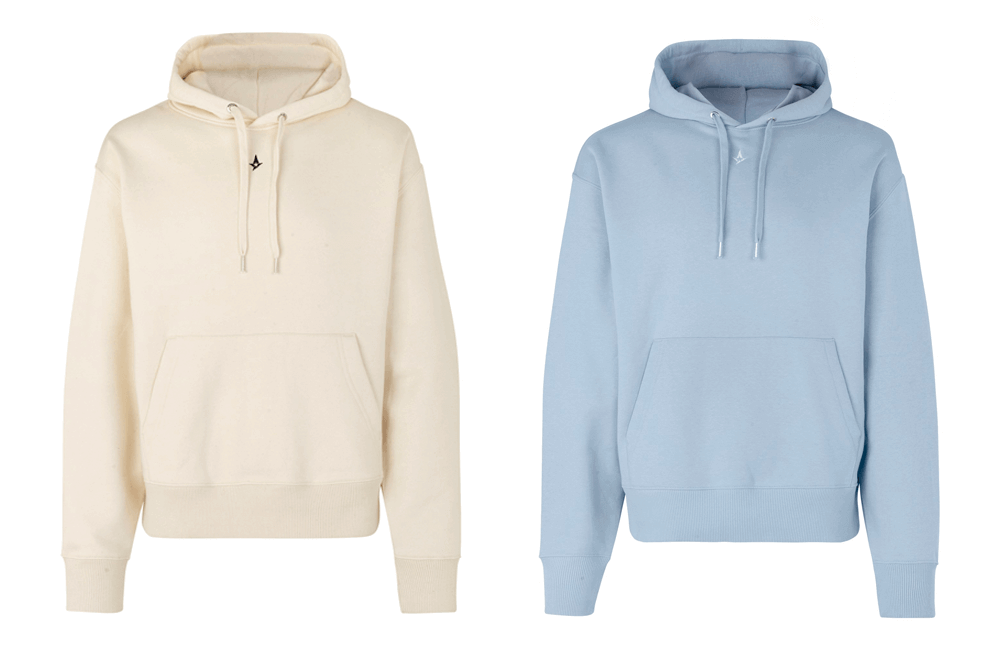 Blue and whiteout hoodies © Astralis shop