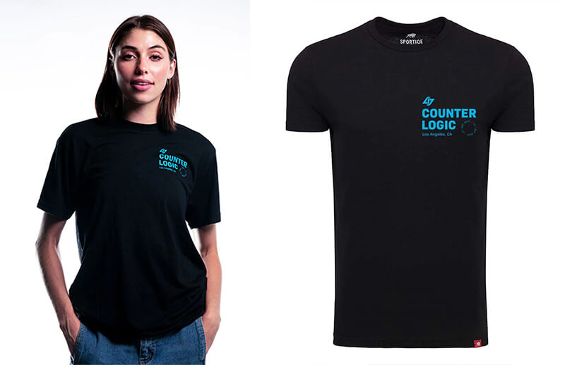 CLG Loyalty black T-shirt © Counter Logic Gaming shop