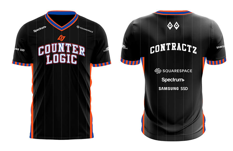CLG new 2022 Statement Player Jersey Back and Front © Counter Logic Gaming shop