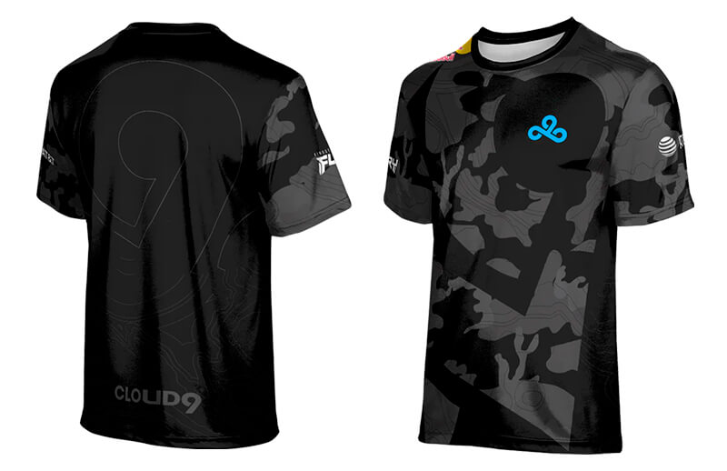 Cloud9 VALORANT Knockout professional camo Jersey © C9 shop