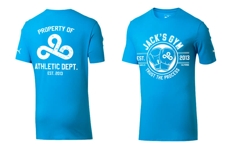 Cloud9 VALORANT Knockout Jacks Gym T-shirt © C9 shop