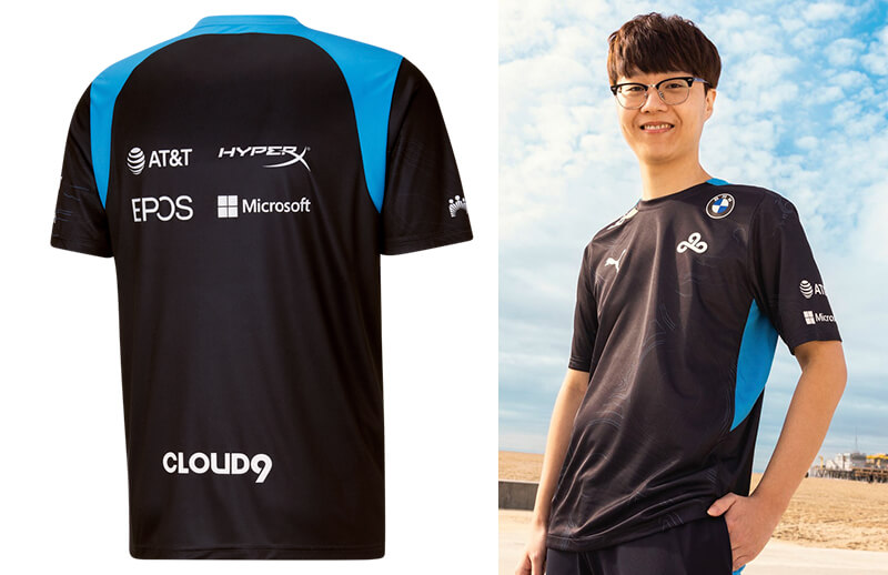 Cloud9 x PUMA 2022 Pro Kit black Jersey © C9 store