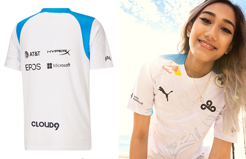 Cloud9 x PUMA 2022 Pro Kit white Jersey © C9 store