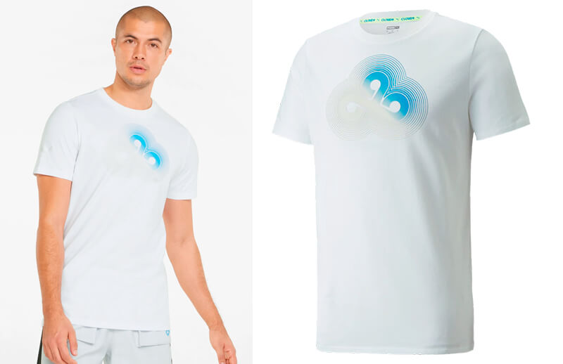 C9 x PUMA 2022 Spring white Hyper Logo T-shirt © Cloud9 store