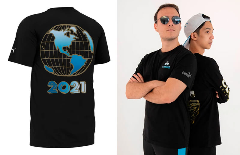 C9 x PUMA Worlds 2021 black T-shirt © C9 store