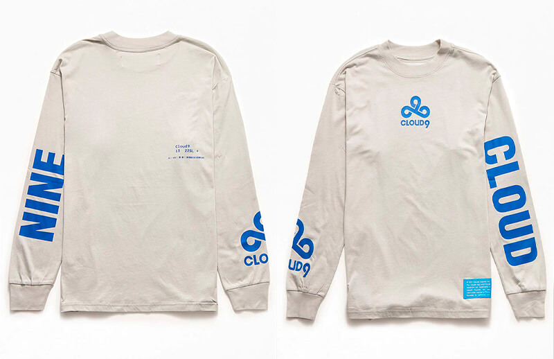 Cloud9 x PacSun Exclusive long sleeve T-shirt © C9 shop