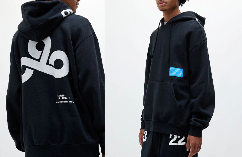 Cloud9 x PacSun Exclusive black Hoodie © C9 shop