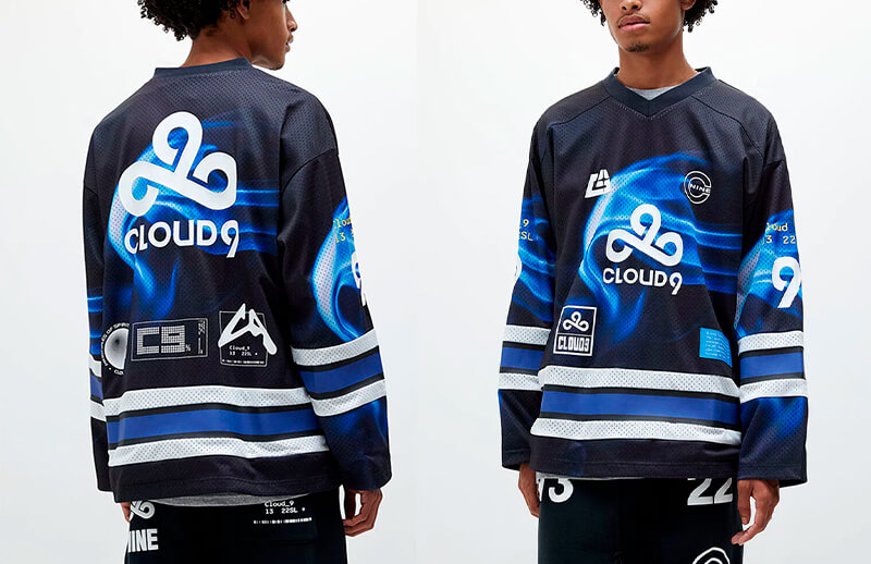 Cloud9 x PacSun Exclusive long sleeve field Hockey Jersey © C9 shop