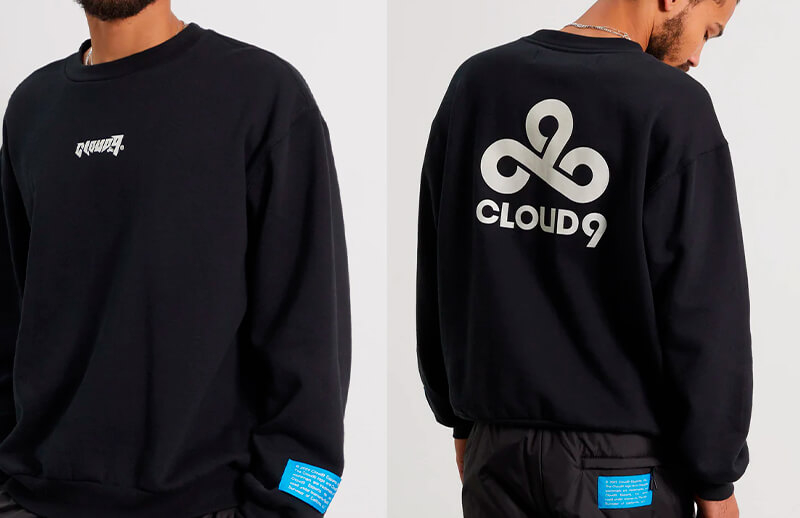 C9 x PacSun new Crewneck Sweatshirt © Cloud9 shop