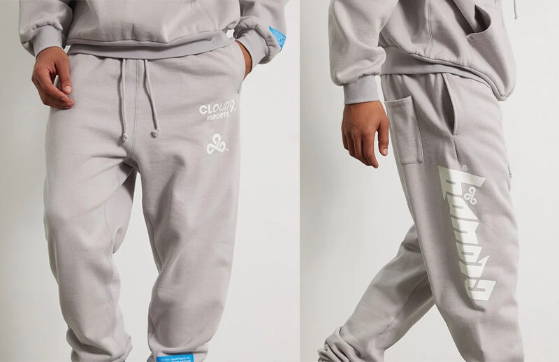 C9 x PacSun new gray Tracksuit Pants © Cloud9 shop