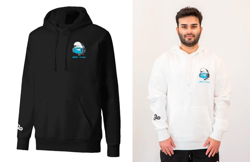 Cloud9 x The Smurfs gamer smurf Hoodie © C9 store