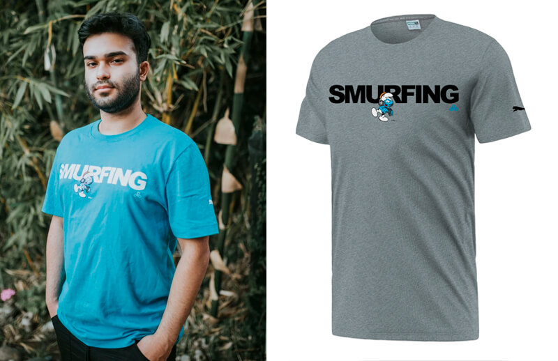 Cloud9 x The Smurfs smurfing T-shirt © C9 store