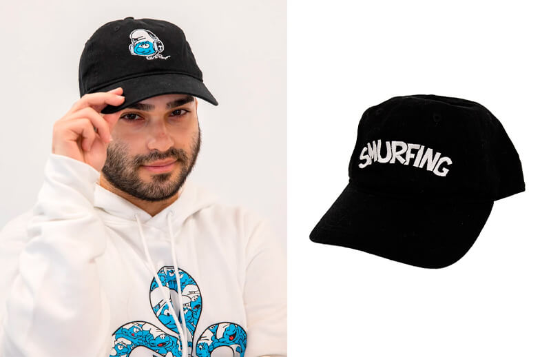 Cloud9 x The Smurfs caps © C9 store