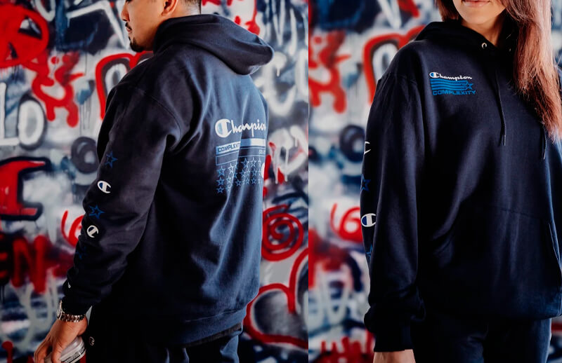 Complexity x Champion DOMAIN Collection Hoodie © Complexity shop