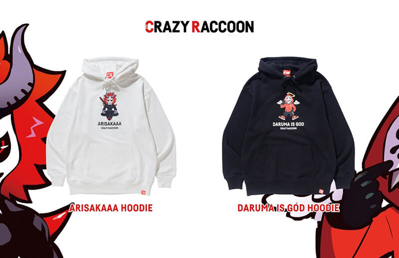Crazy Raccoon's new T-shirts and Hoodies © Crazy Raccoon store