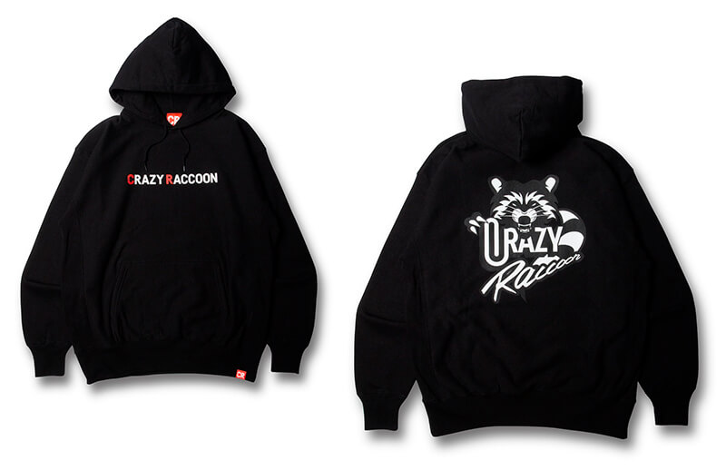 Crazy Raccoon's black Logo Hoodie © Crazy Raccoon store