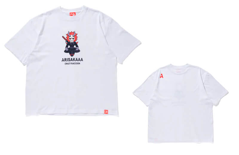 Crazy Raccoon's Arisaka white T-shirt © Crazy Raccoon store