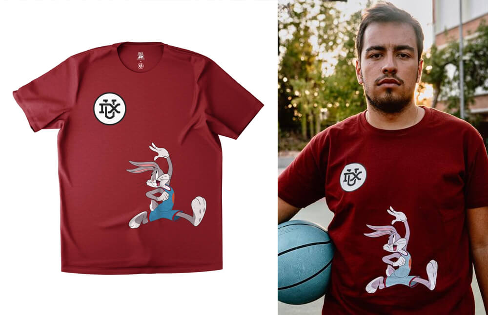 DUX Gaming x Space Jam red t-shirt © DUX Gaming shop