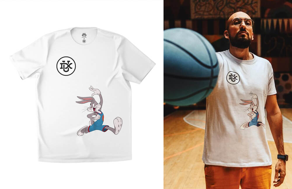 DUX Gaming x Space Jam white t-shirt © DUX Gaming shop