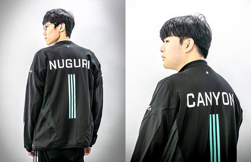 DWG KIA x Adidas Worlds 2022 Jersey - Nuguri and Canyon © DAMWON shop