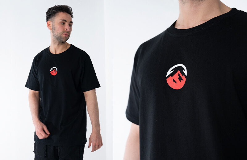 ELEVATE x Raven Core black T-shirt © Raven store