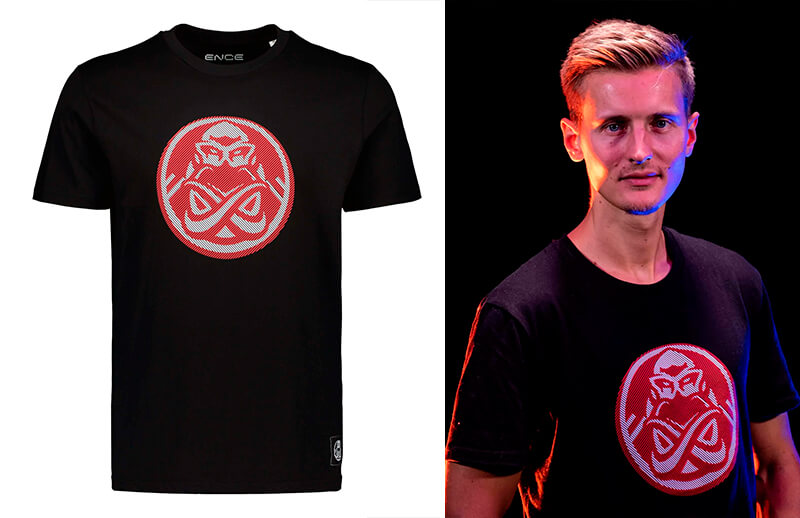 ENCE new 2022 Black logo T-shirt © ENCE shop