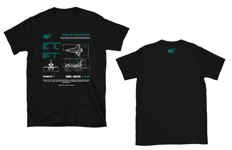 Eastern Media GG EM LABS blueprint T-shirt © EMGG shop