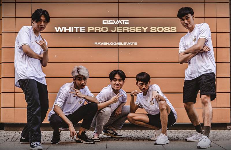 ELEVATE 2022 White Pro Player Jersey © Raven shop