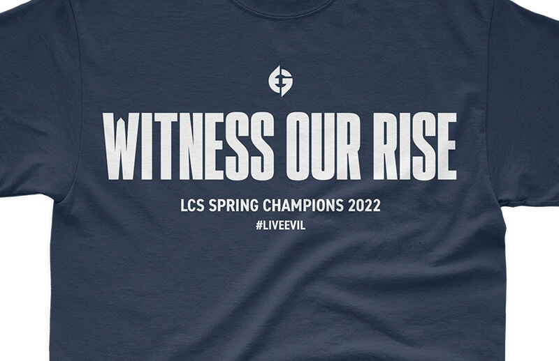 Evil Geniuses LCS Championship Clothing Drop © Evil Geniuses store