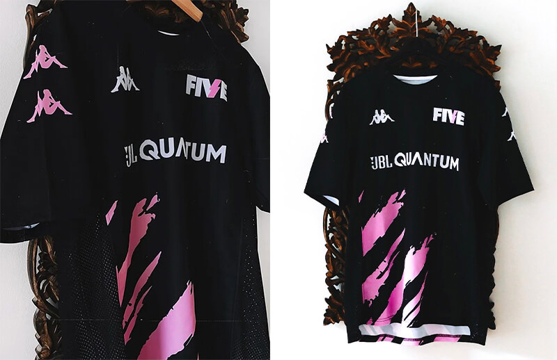 FIVE x Kappa Official 2023 Jersey Side and Front © FIVE Media Clan shop