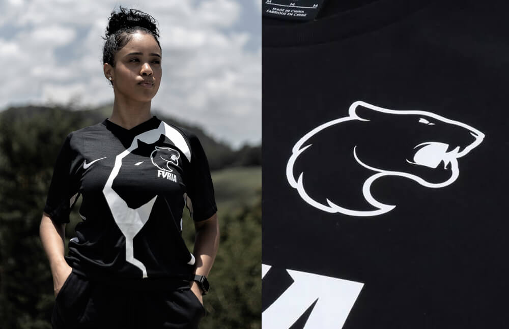 Nayu with black T-shirt © Nike x FURIA shop