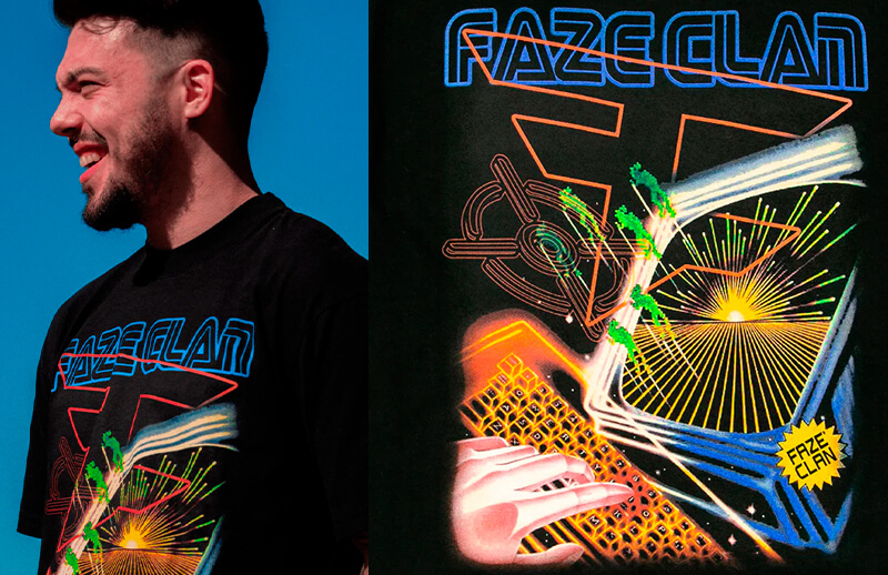 FaZe Clan CORE REFRESH Keyboard Warrior T-shirt © FaZe Clan shop