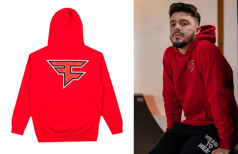 FaZe Clan CORE REFRESH Red Hoodie © FaZe Clan shop