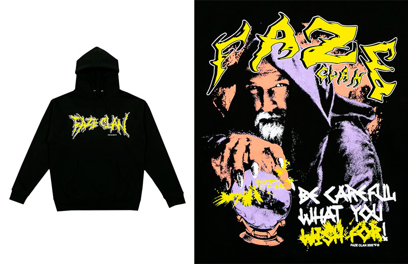 FaZe Clan 2022 Halloween Wizard Hoodie © FaZe Clan shop