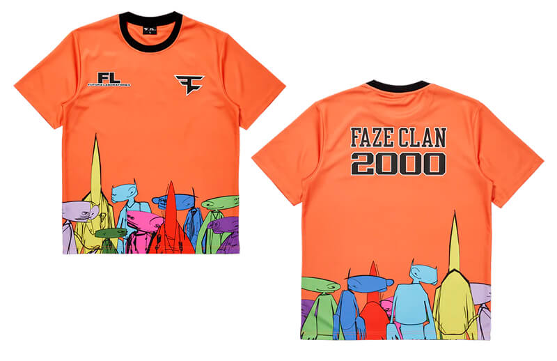 FaZe Clan x Futura Laboratories Characterization T-shirt © FaZe Clan shop