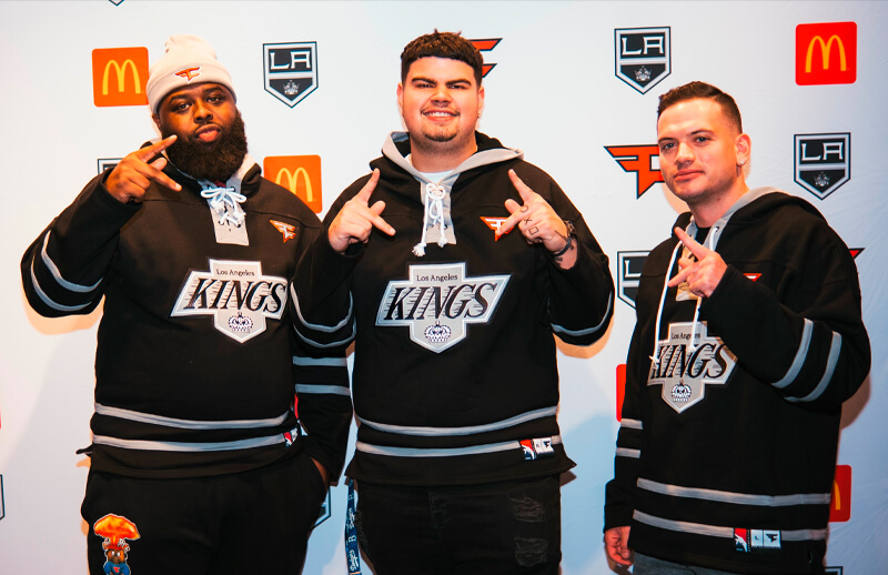 FaZe Clan x LA Kings black Hoodie © FaZe shop