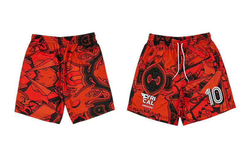 FaZe Clan x Lyrical Lemonade Jersey shorts © FaZe Clan shop