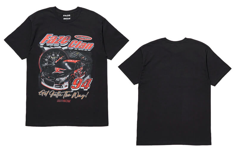 FaZe x NASCAR collection T-shirt © FaZe Clan shop